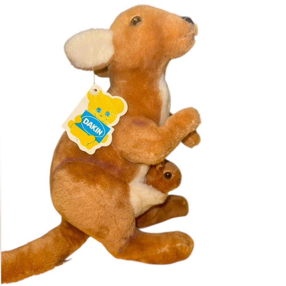 Vintage Dakin Kangaroo Plush Joey in Pouch Original Tags